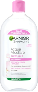 Acqua micellare SKINACTIVE Tutto in 1 pelli sensibili maxi formato, 700 ml