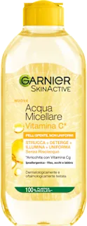 Acqua micellare SKINACTIVE Vitamina C per pelli spente e non uniformi, 400 ml