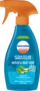 Acqua solare abbronzante menta & aloe vera, 250 ml