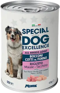 Alimento umido per cani adulti maiale e tacchino, 400 g