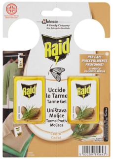 Antitarme gel al cedro, 2 pz