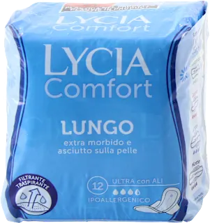 Assorbenti Comfort lunghi ultra con ali, 12 pz