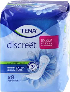 Assorbenti discreet extra plus per incontinenza, 8 pz