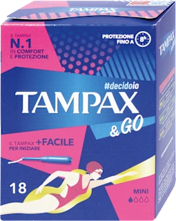 Assorbenti interni mini con applicatore, 18 pz