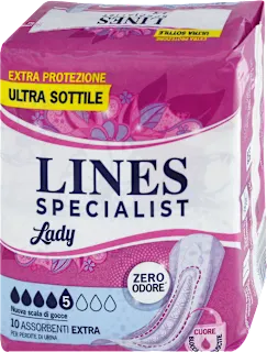 Assorbenti Lady Extra ripiegati per incontinenza, 10 pz