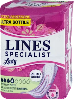 Assorbenti Lady Normal ripiegati per incontinenza, 12 pz