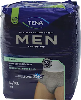 Assorbenti per incontinenza MEN ACTIVE FIT taglia L/XL, 8 pz