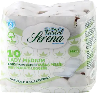 Assorbenti per incontinenza Serena Lady Medium, 10 pz