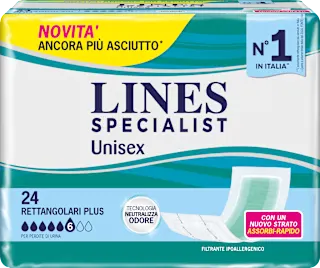 Assorbenti rettangolari plus unisex, 24 pz