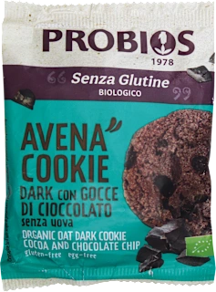 Avena Cookie Dark con gocce di cioccolato, 40 g