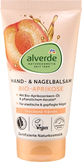 Balsamo mani e unghie con olio di nocciolo di albicocca e cheratina vegetale, 75 ml