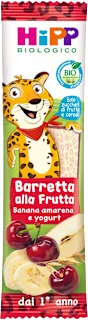 Barretta alla frutta con banana, amarena e yogurt, 20 g