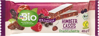 Barretta BIO alla frutta con lampone e ribes nero, 40 g