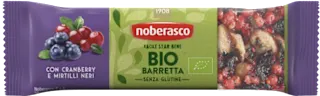 Barretta bio con cranberry e mirtilli neri, 30 g