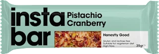 Barretta pistacchio e mirtilli rossi, 35 g