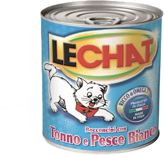 Bocconcini per gatti con tonno e pesce bianco, 720 g