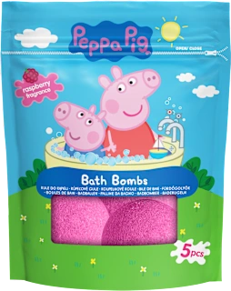 Bombe colorate bagnetto Peppa Pig, 5 pz