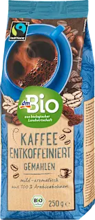 Caffè decaffeinato macinato BIO, 250 g