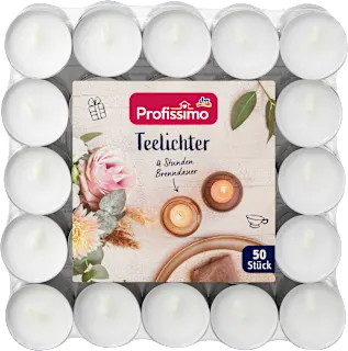 Candele tealight, 50 pz