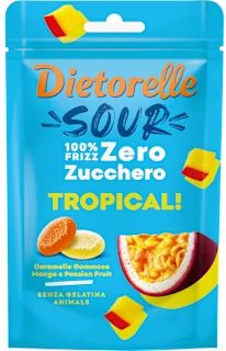 Caramelle gommose al mango e passion fruit, 70 g