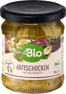 Carciofi bio sott'olio alle erbe, 180 g