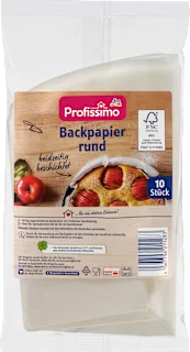 Carta da forno rotonda, 10 pz