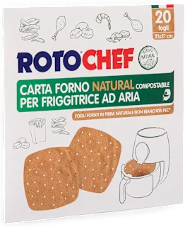 Carta forno Natural per friggitrice ad aria, 20 pz