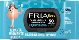 Carta igienica umidificata Easy Acqua Pura, 50 pz