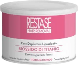 Cera depilatoria liposolubile con biossido di titanio, 400 ml