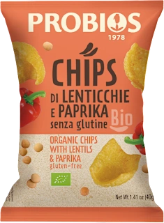Chips di lenticchie e paprika, 40 g