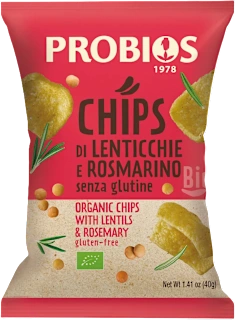 Chips di lenticchie e rosmarino, 40 g