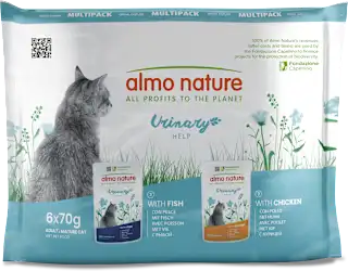 Cibo per gatti adulti Holistic Urinary Help con pesce e pollo, 420 g