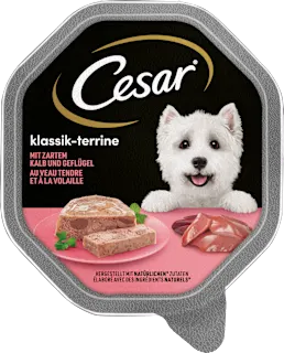 Cibo umido per cani con vitello e pollo Ricette Classiche, 150 g