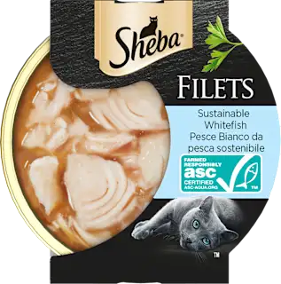 Cibo umido per gatti con pesce bianco FILETS, 60 g