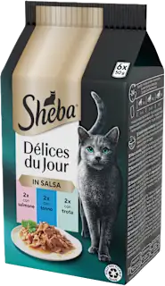 Cibo umido per gatti Délices du Jour gusto pesce, 300 g