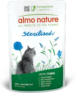 Cibo umido per gatti Sterilised con tonno, 70 g