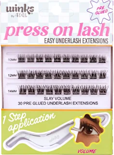 Ciglia finte in ciuffi Slay Volume con applicatore, 1 pz