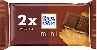Cioccolato al latte mini duo biscotto, 33 g