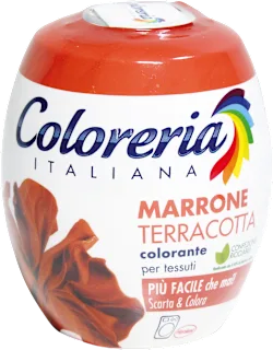 Colorante per tessuti marrone terracotta, 350 g