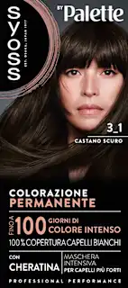 Colorazione permanente 3-1 castano scuro, 1 pz