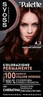 Colorazione permanente 4-2 castano mogano, 1 pz
