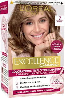 Colorazione permanente biondo 7, 1 pz