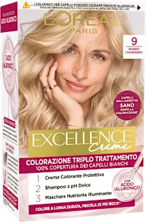 Colorazione permanente biondo chiarissimo 9, 1 pz