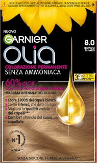 Colorazione Permanente Biondo Chiaro 8.0, 1 pz