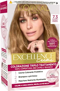Colorazione permanente biondo dorato 7.3, 1 pz