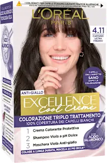 Colorazione permanente Cool Creme castano 4.11, 1 pz