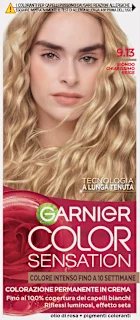 Colorazione permanente in crema biondo chiarissimo beige 9.13, 1 pz