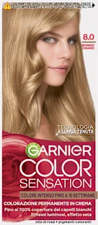 Colorazione permanente in crema biondo chiaro 8.0, 1 pz