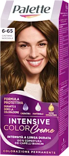 Colorazione permanente INTENSIVE COLOR Creme - Castano nocciola 6.65, 1 pz