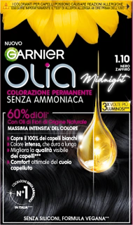 Colorazione Permanente Nero Zaffiro 1.10, 1 pz